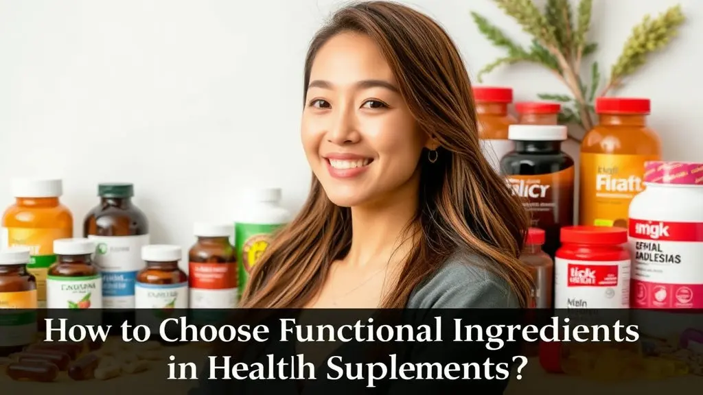 건강기능식품 기능성 원료 확인하는 이미지