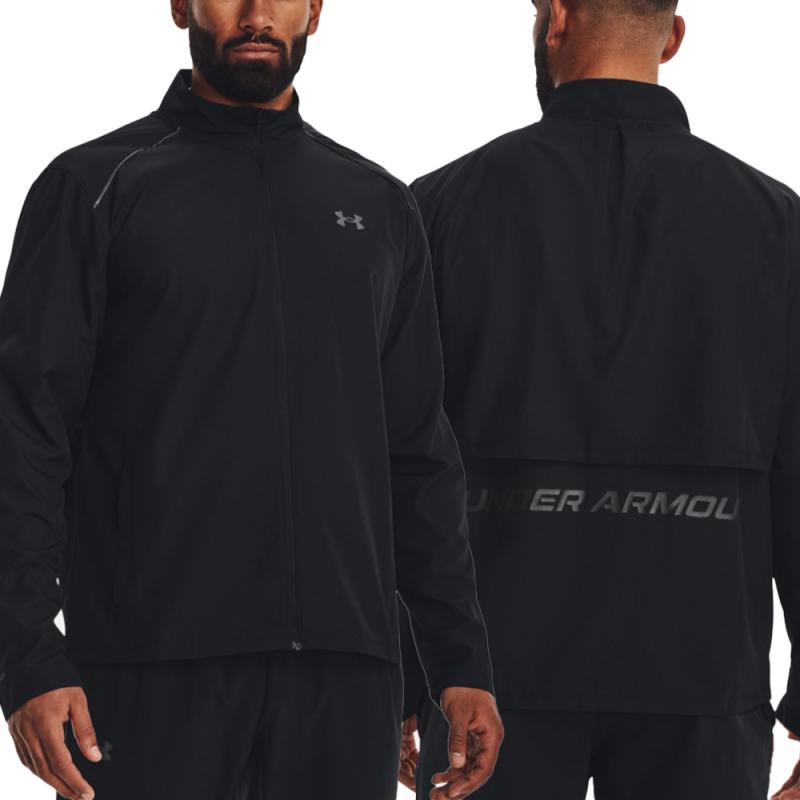 언더아머골프 남성 바람막이 기능성 재킷 골프웨어 라이벌니트자켓 블랙