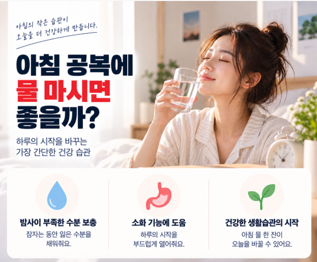 아침 공복에 물 마시면 좋을까? 효과와 올바른 물 마시는 방법