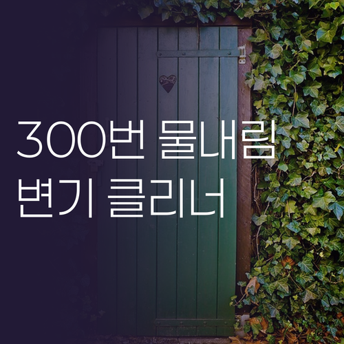 더 오래가는 변기 클리너, 300번 ..