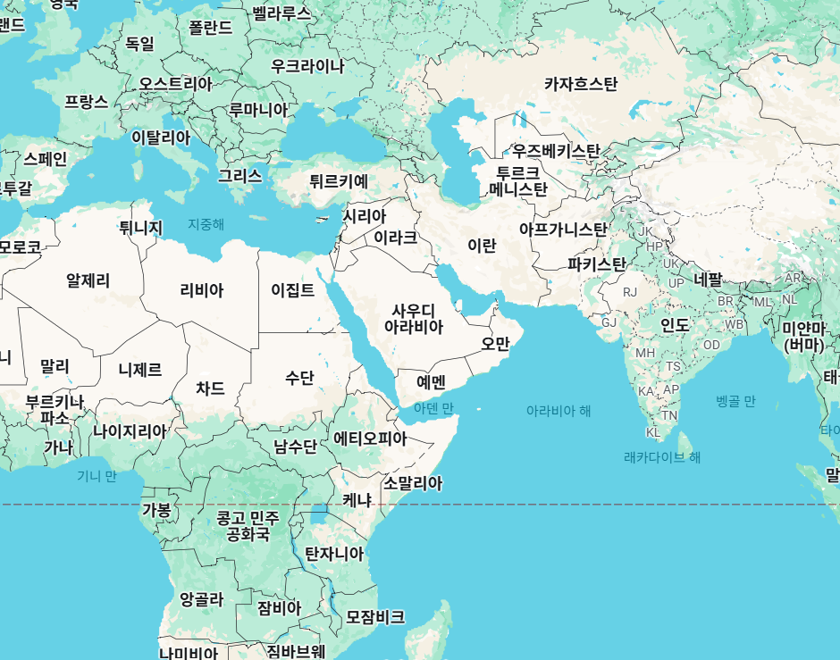 세계-지도-한글판