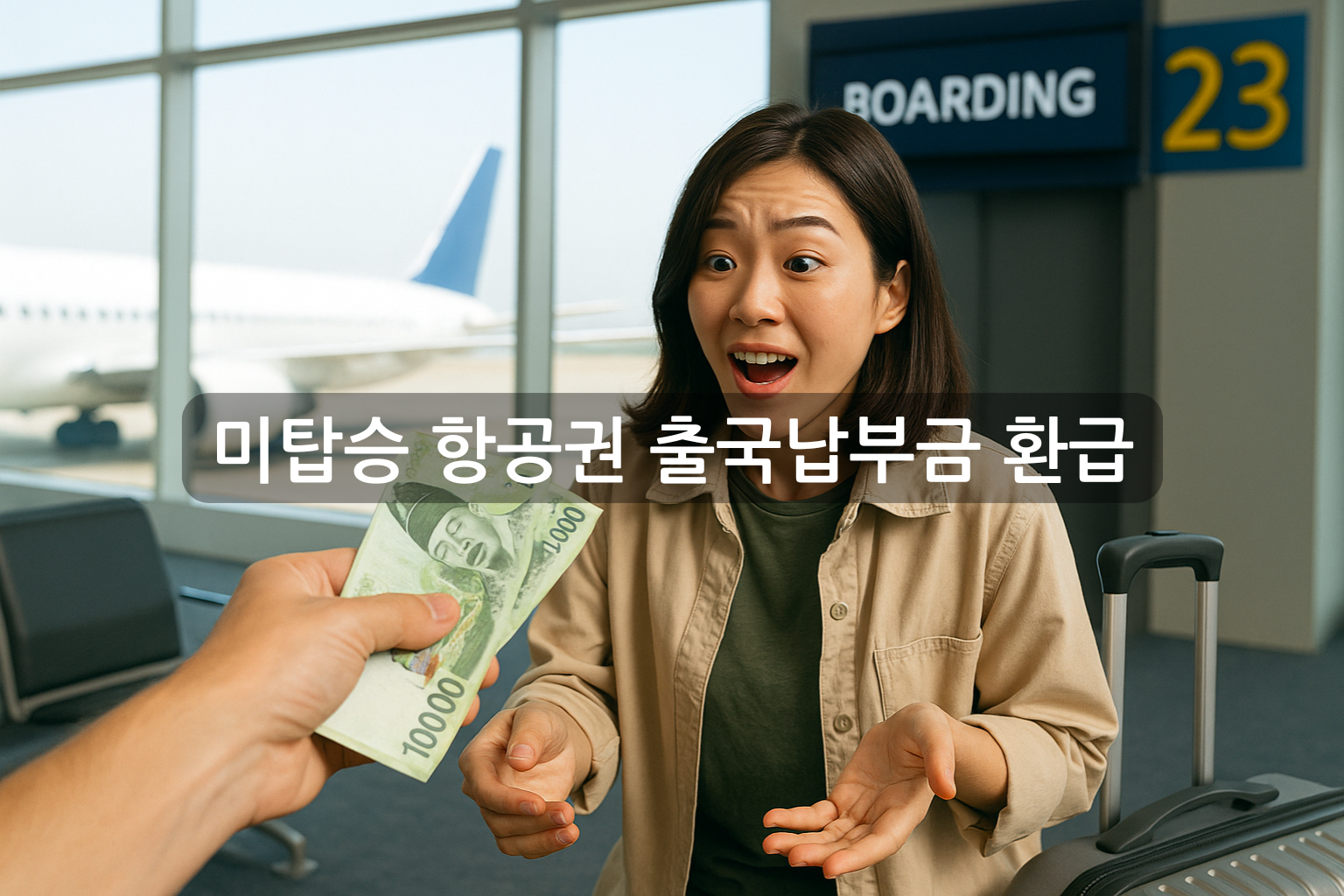 미탑승 항공권 출국납부금 환급