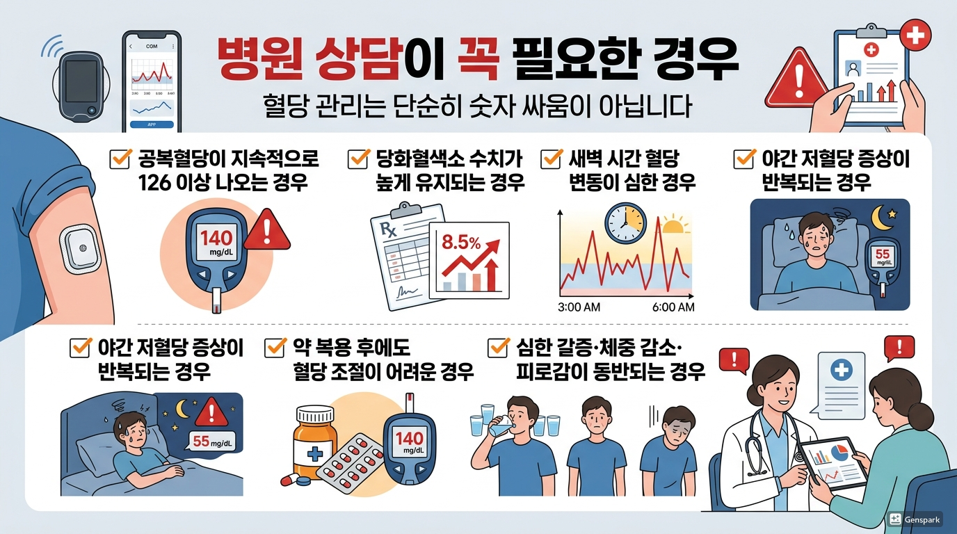 병원 상담이 꼭 필요한 경우
