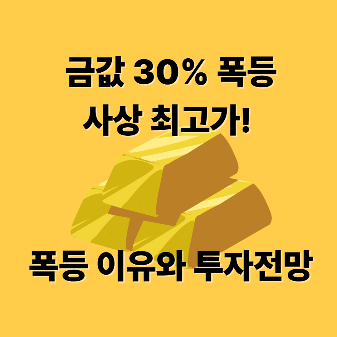 금값 폭등