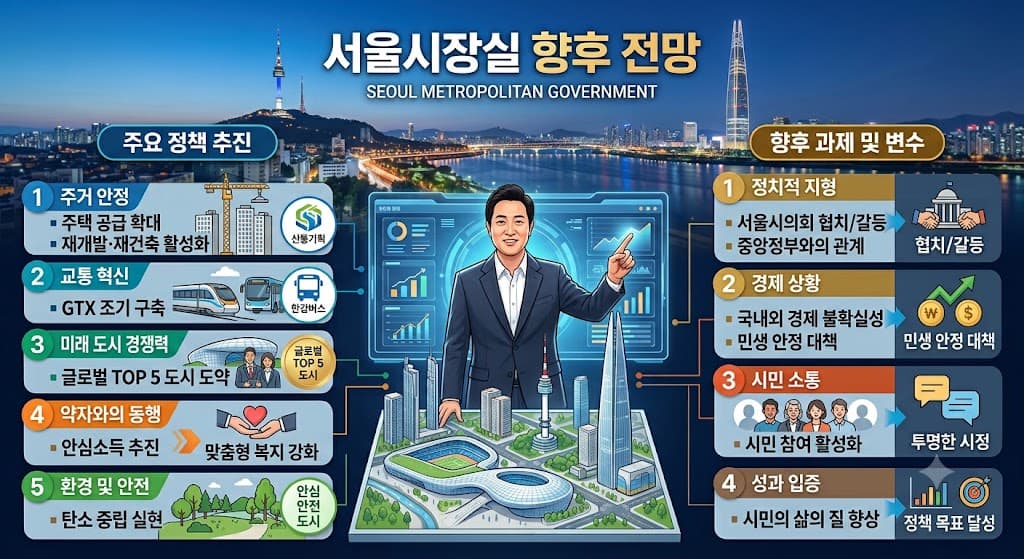 빈 시장실 의자와 창밖 서울 도심 전경,
자연광, 텍스트 없음, 실사 느낌