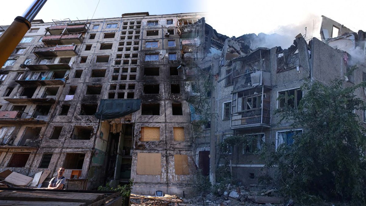 우크라이나 전쟁 폐허 이미지