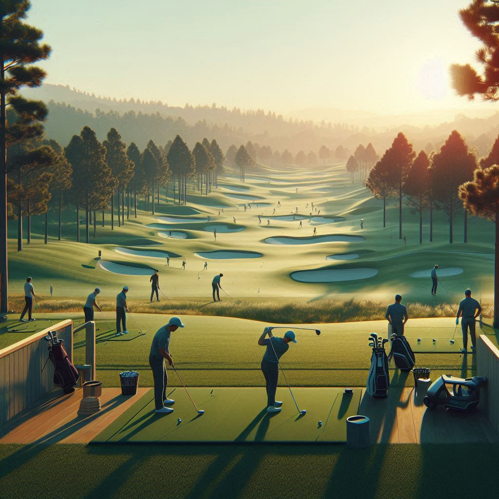 실외골프연습장 배경