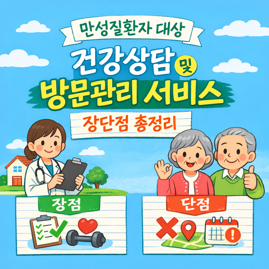만성질환자 대상 건강상담 및 방문관리 서비스 장단점 총정리