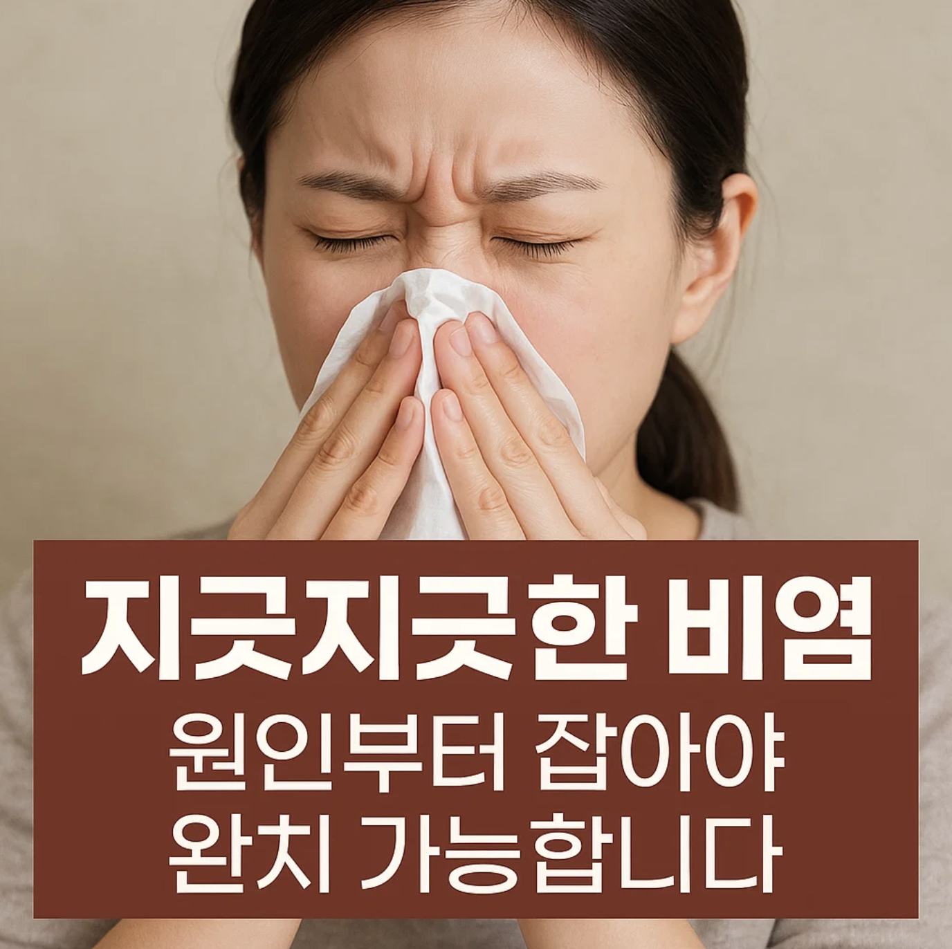 지긋지긋한 비염, 원인부터 잡아야 완치 가능합니다