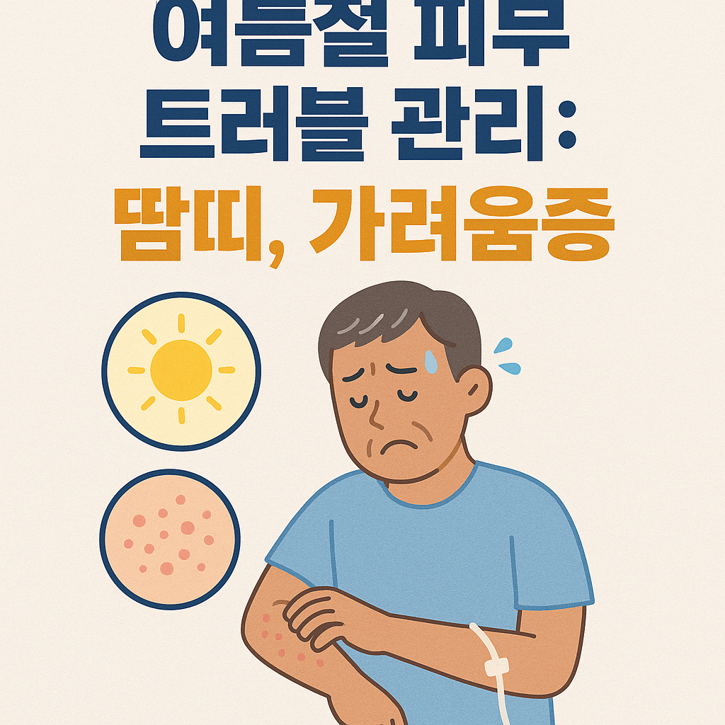투석 환자의 여름철 피부 트러블 관리: 땀띠, 가려움증
