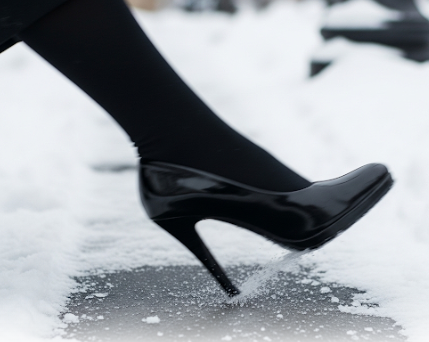 눈 오는 날 하이힐 신고 나간 날