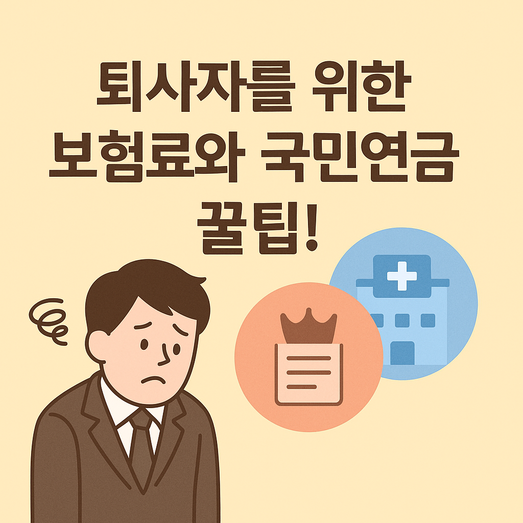 퇴사 후 보험료와 국민연금 감면 정책