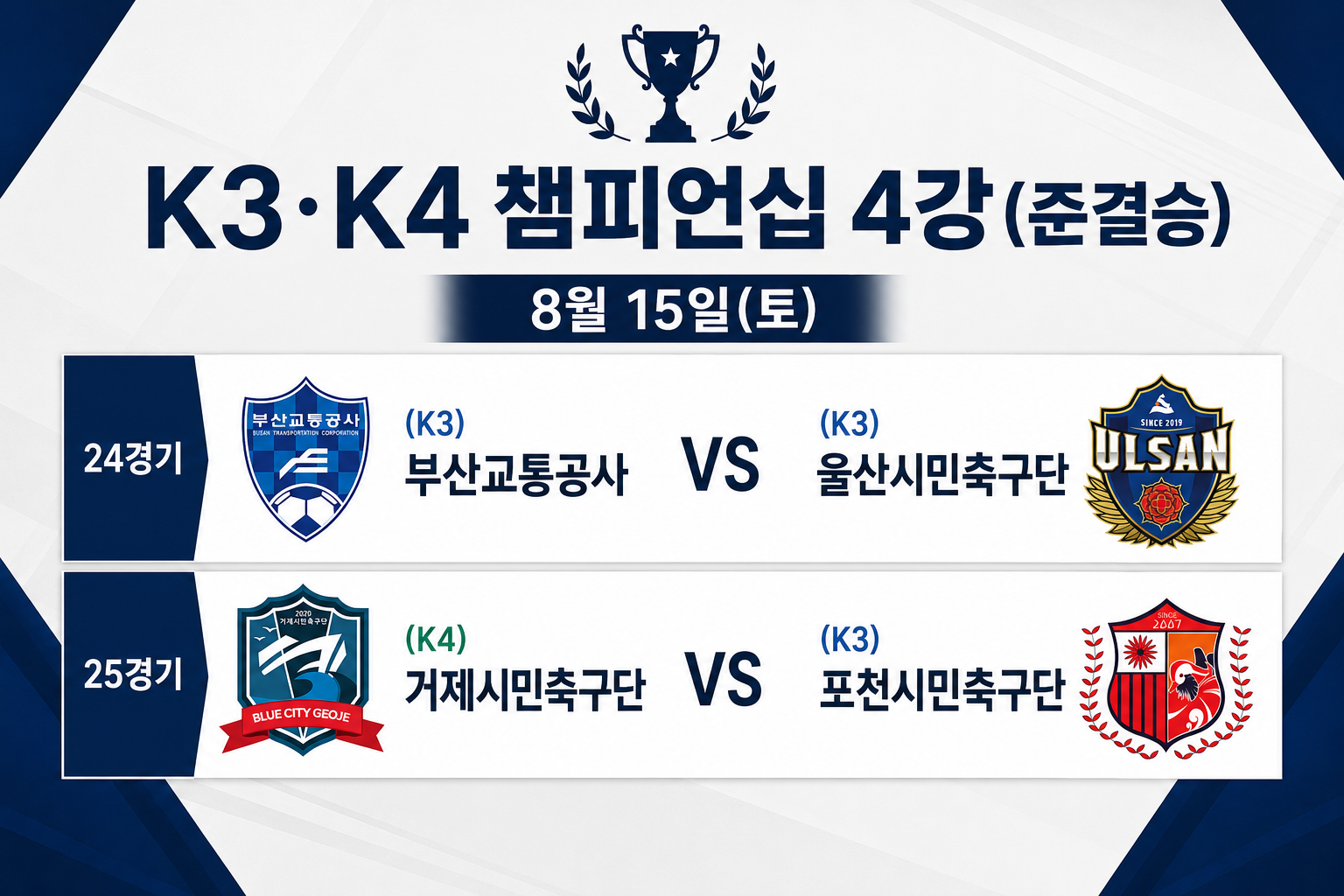 K3&middot;K4 챔피언십 4강(준결승)