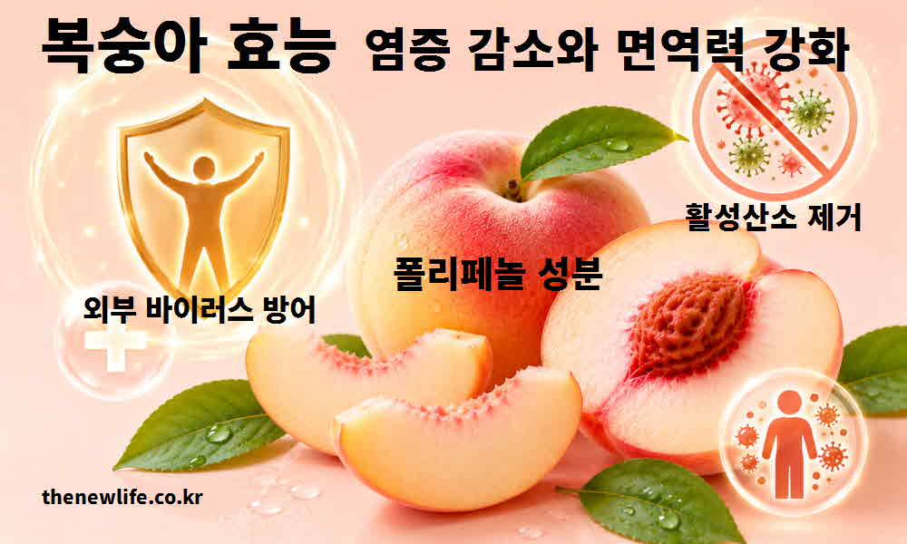 복숭아-효능-염증-감소-면역력-강화