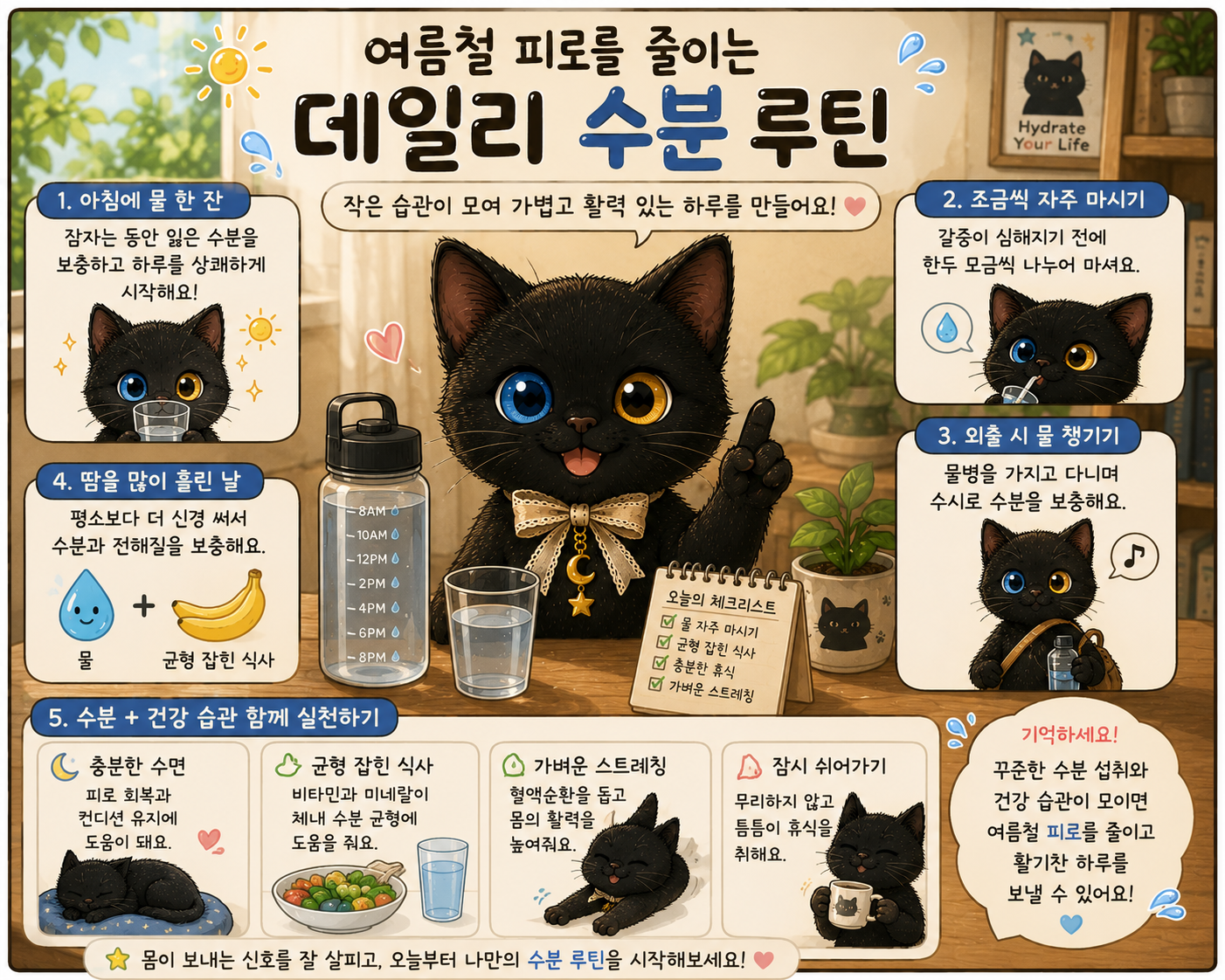 여름철 피로를 줄이는 데일리 수분 루틴