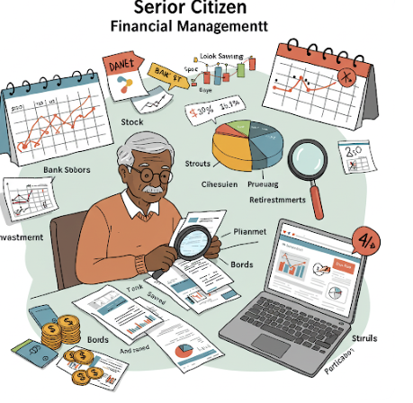 자산관리하는 노인