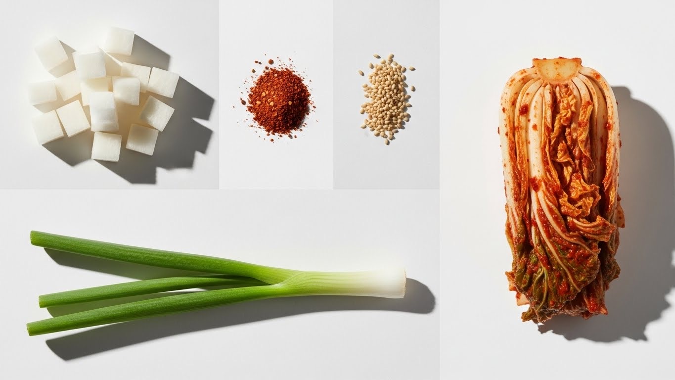 석박지 깍두기 담그는법