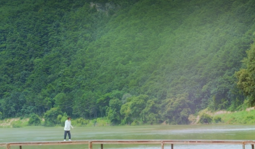 다리미 패밀리 촬영지 예천 회룡포 뿅뿅다리