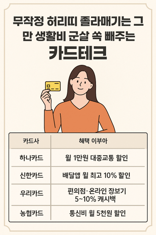 카드테크로 가계 지키는 법