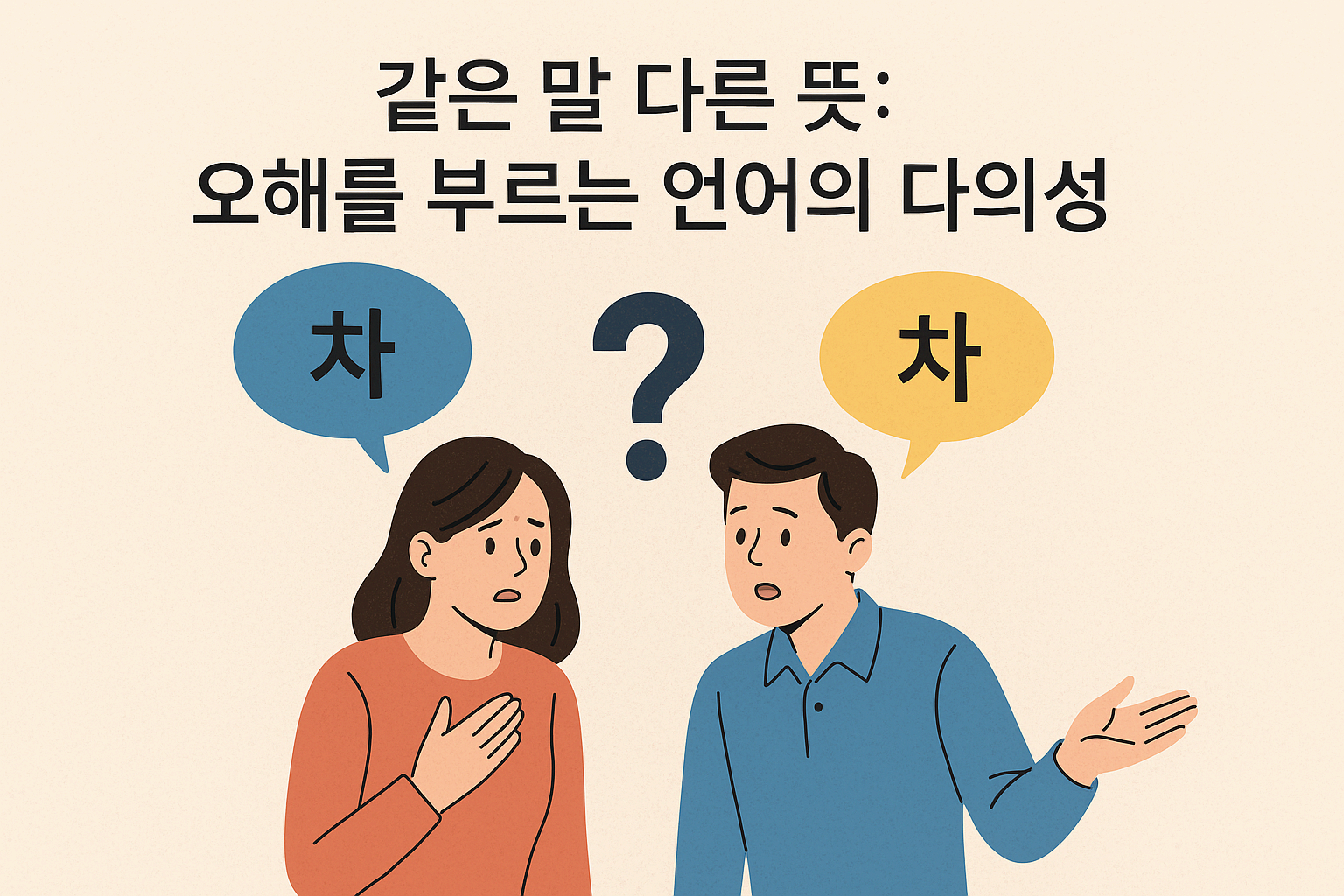 같은 말 다른 뜻: 오해를 부르는 언어의 다의성