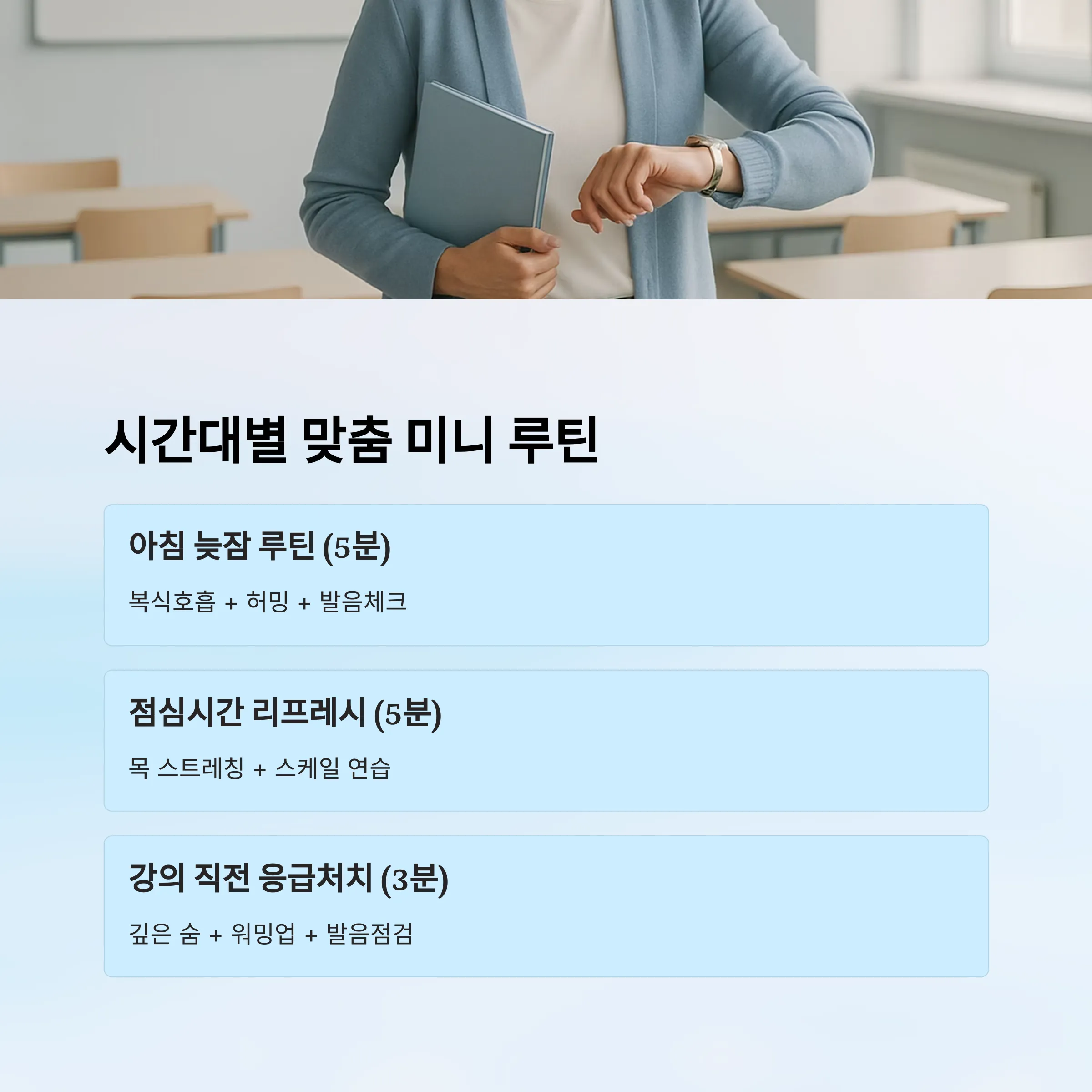 강사 발성 훈련 루틴