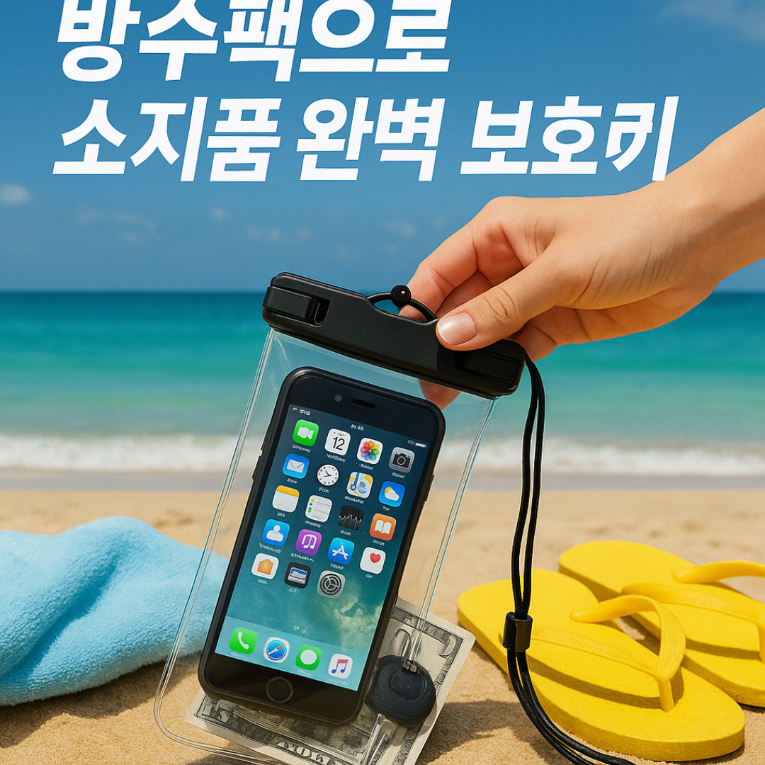 올여름 해수욕장 필수템! 방수팩으로 소지품 완벽 보호하기