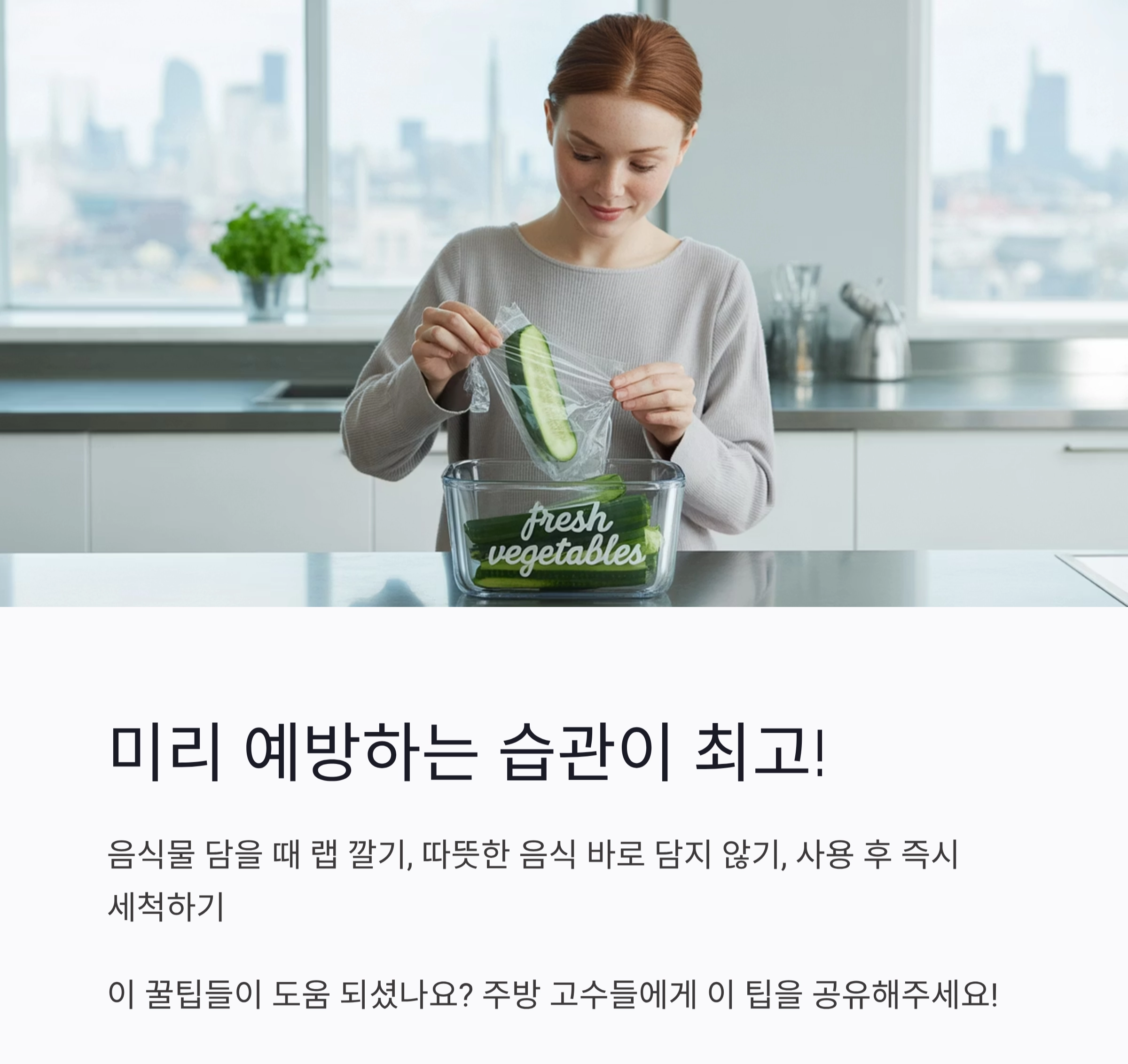 밀폐용기 냄새 싹 잡는 꿀팁, 주방 스트레스 끝!