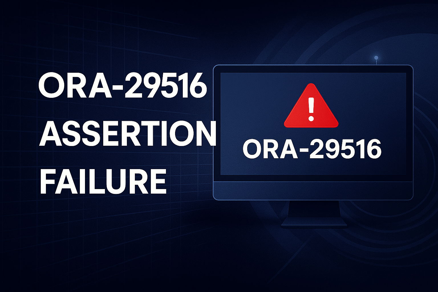 ORA-29516 오류