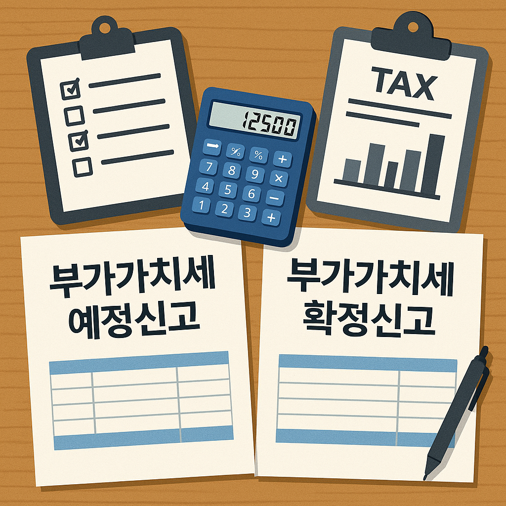 부가가치세 예정과 확정 신고 차이