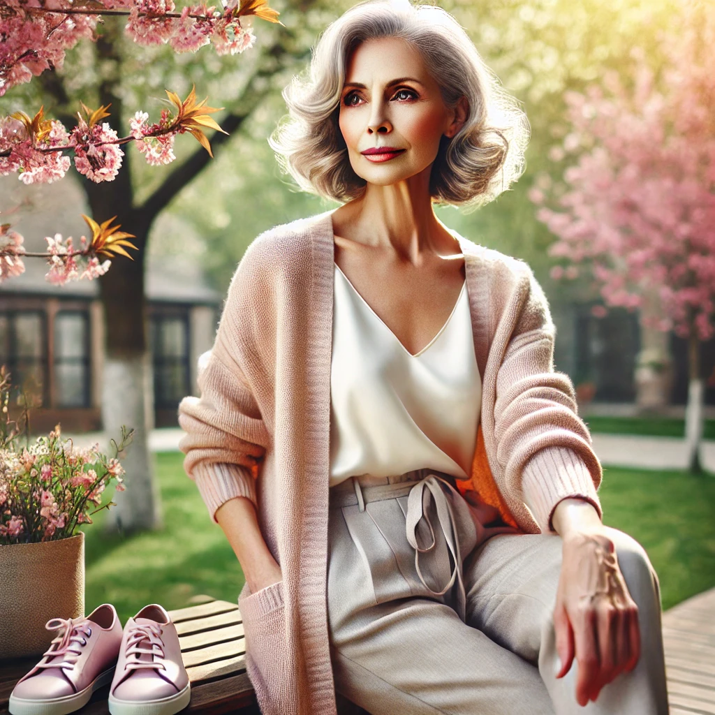 50대 봄 패션사진