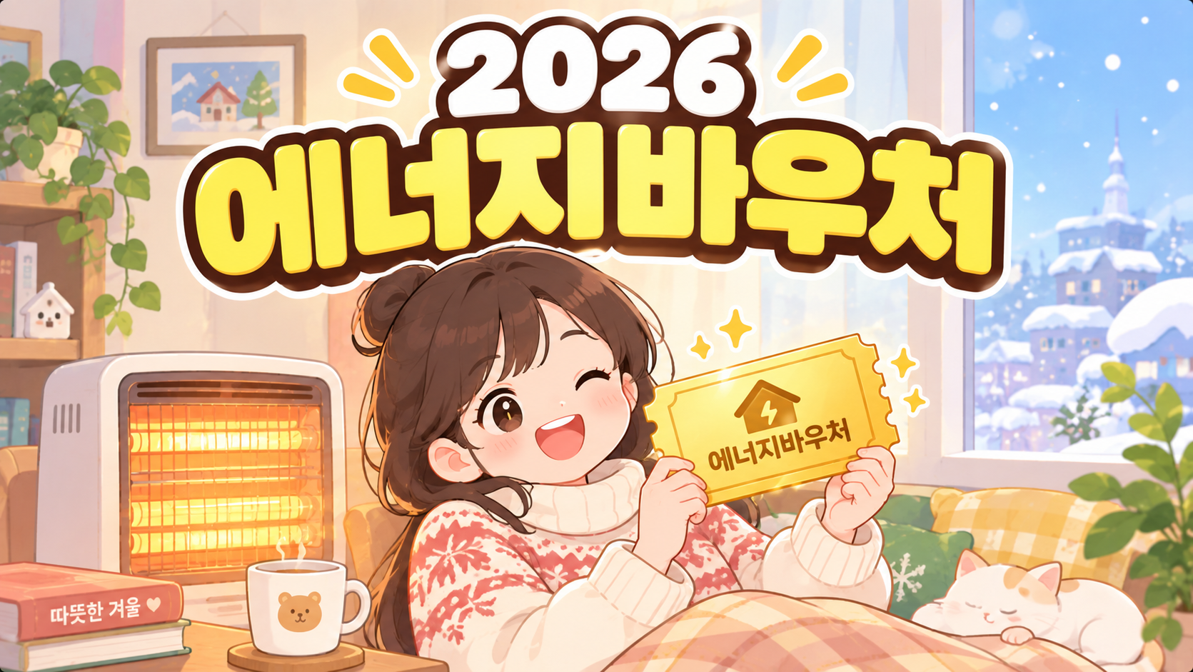 2026년 에너지바우처 신청 조건 및 겨울철 난방비 최대 70만 원 지원 혜택 총정리