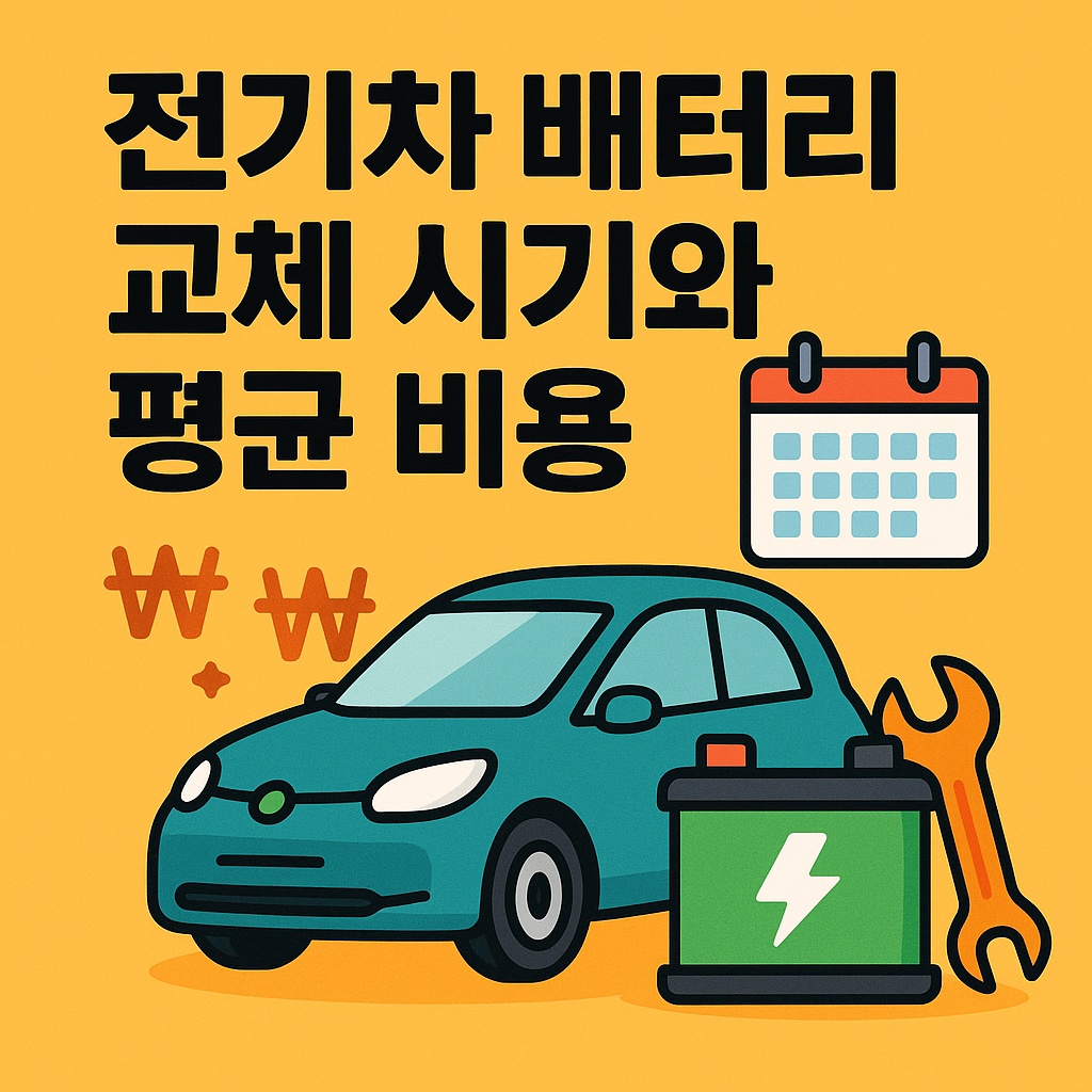전기차 배터리 교체 시기와 평균 비용