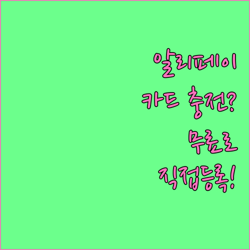 알리페이 충전 없이 마스터카드 직접 ..