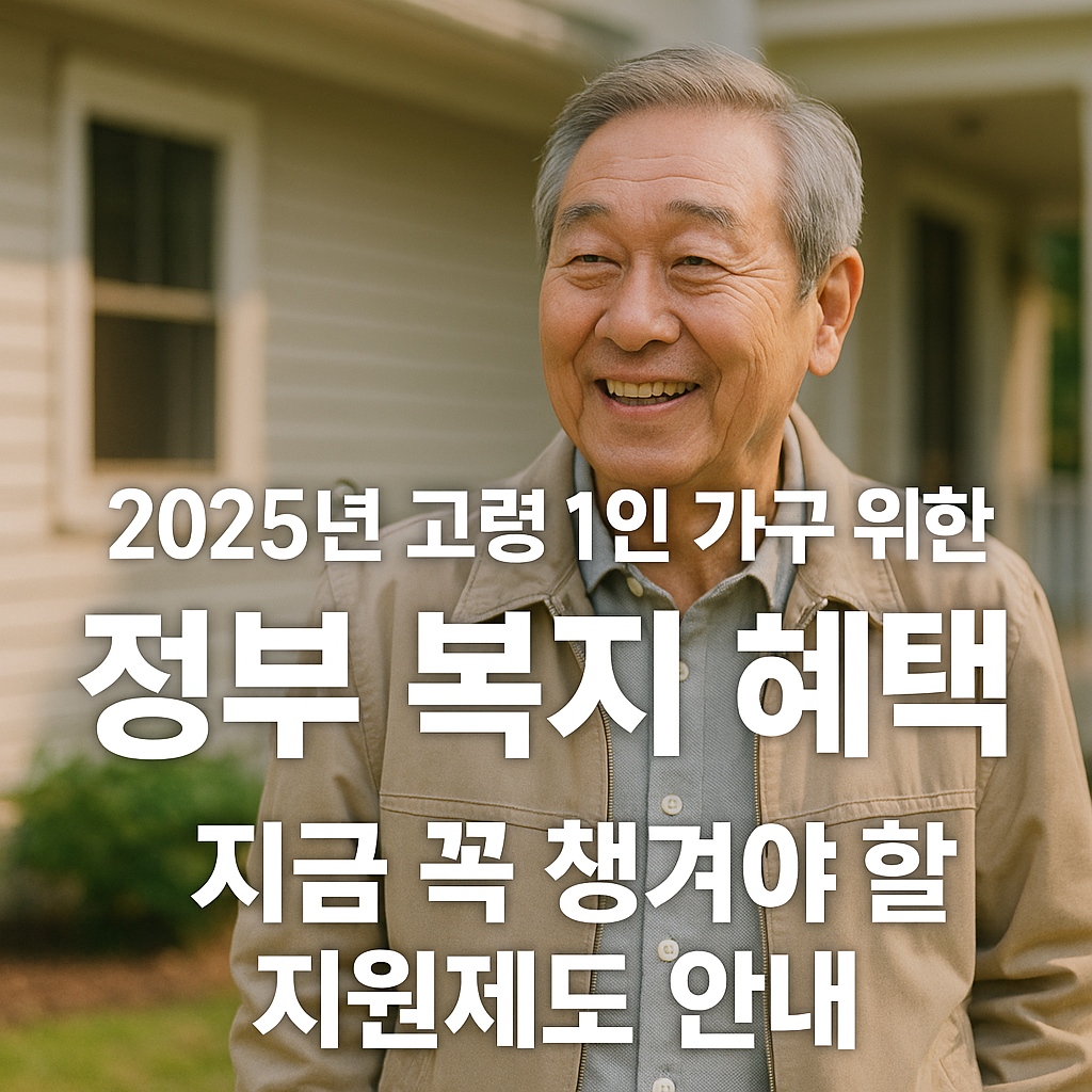 고령 1인가구를 위한 정부 복지 혜택