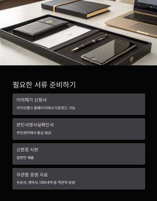 필요한 서류 준비하기