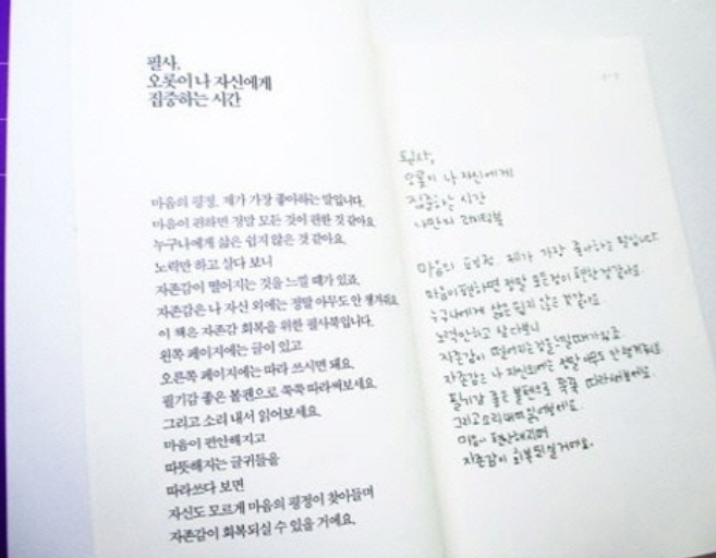 지금 나의 자존감: 힐링 필사북 나를 사랑하는 시간