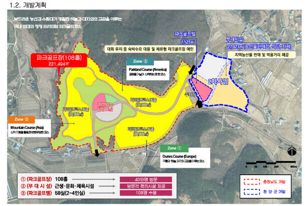 충남 청양 도립 파크골프장