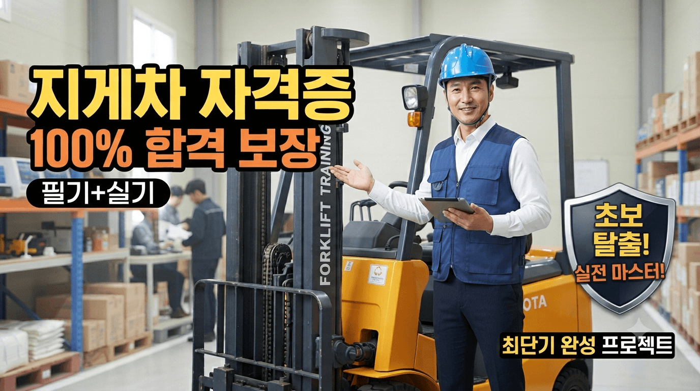 3톤이상 지게차 자격증 취득방법