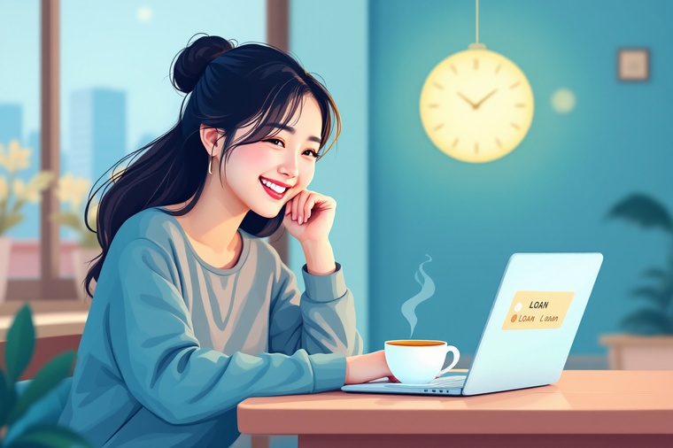 주담대 6억 대출 제한 내용을 확인하는 여성