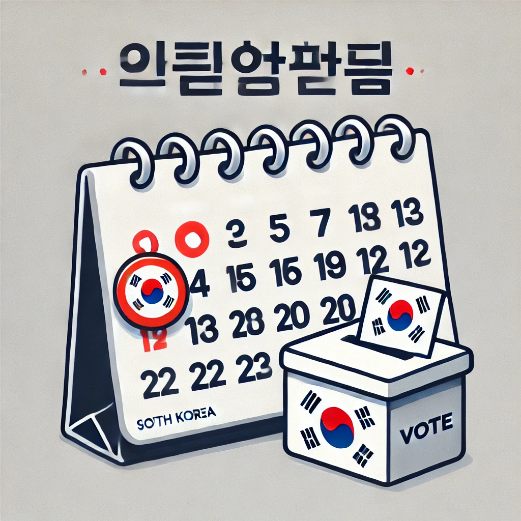 대통령 선거 날짜를 의미하는 AI 이미지