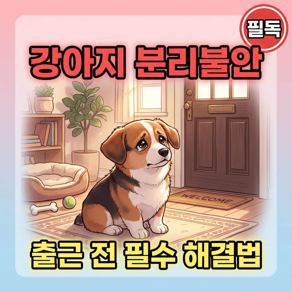 강아지 분리불안 심한데 출근해야 한다면? 단계별 해결법 완전 정복