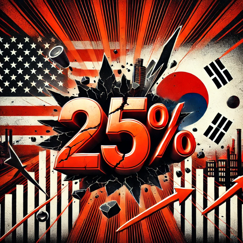 한국 25% 상호 관세