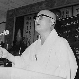 탄허 스님 남북통일 예언 강연 모습