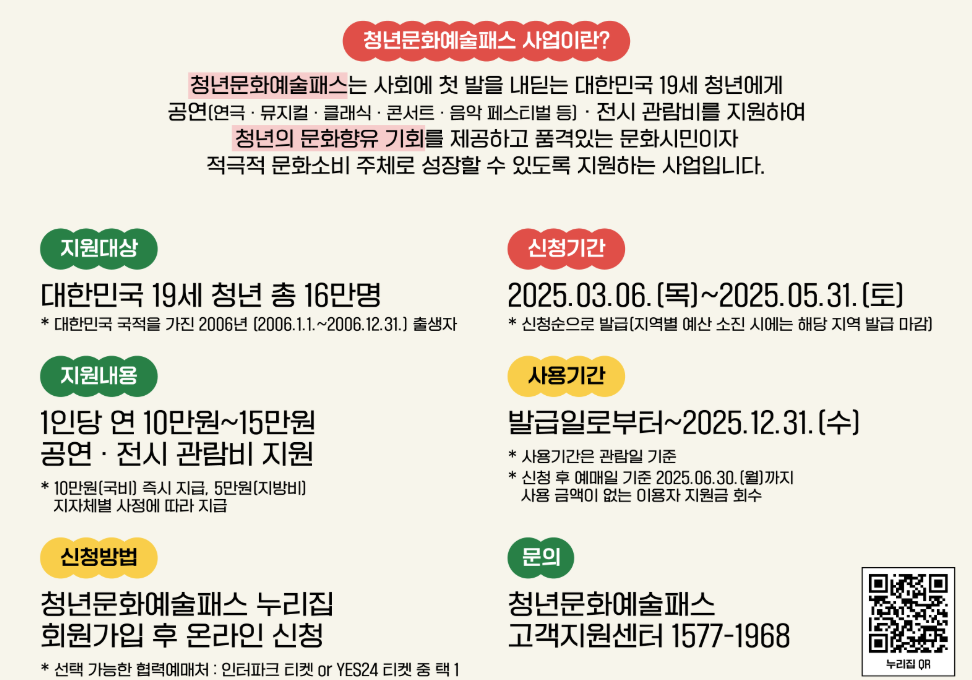 청년 문화예술패스 신청방법