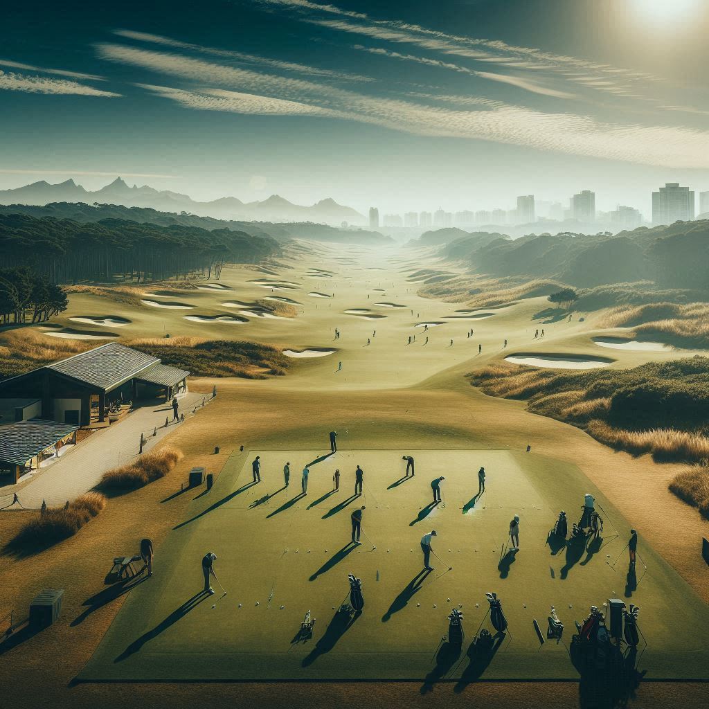 실외골프연습장 배경