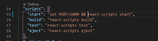 set PORT=number
