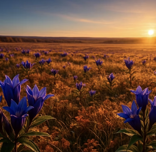용담꽃 개화 시기, 언제부터 아름다운 보랏빛 꽃을 피울까?