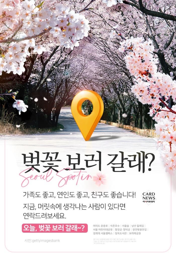 서울 벚꽃 명소 10곳 소개