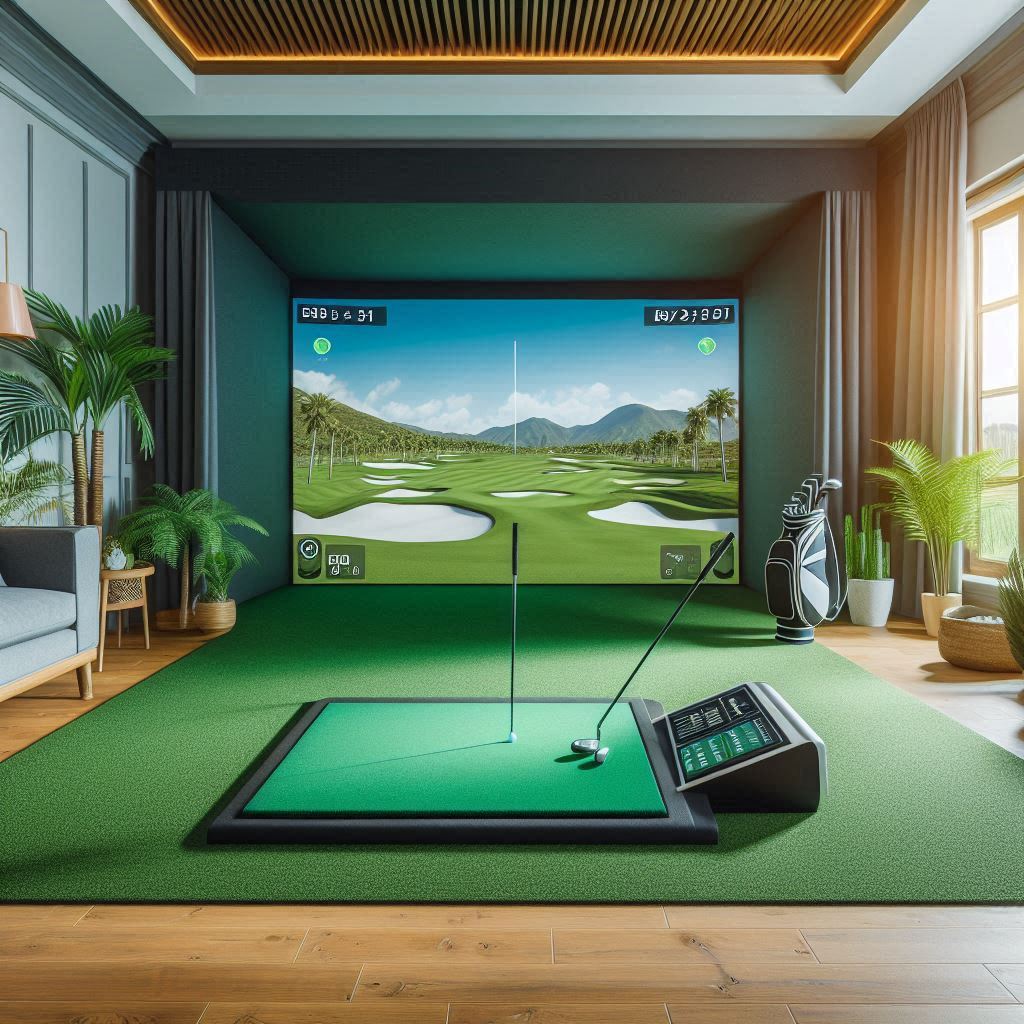 스크린골프장 배경