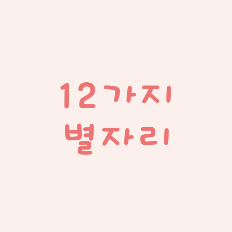 12가지 별자리